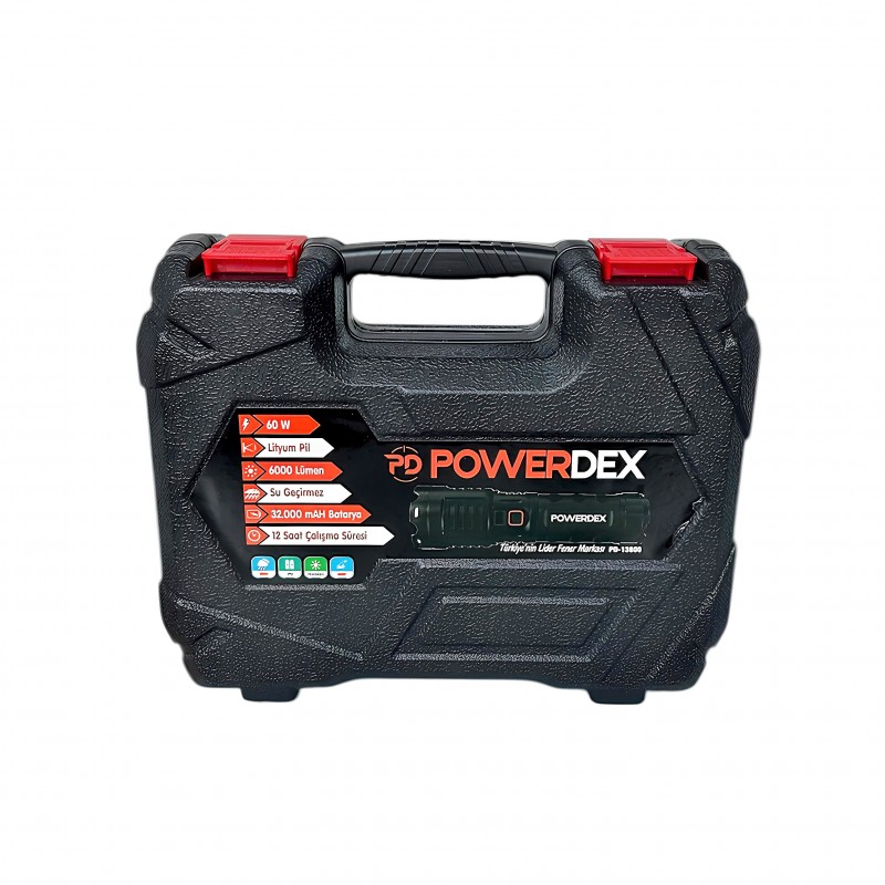 POWERDEX PD-13800 avcı kamp feneri LED teknoloji