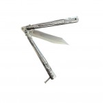 Orijinal Roket Kabartmalı Tanto Uçlu Profesyonel Kelebek Bıçak