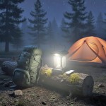 Retro Güneş Enerjili Kamp Lambası Powerdex PD-730 USB Şarjlı