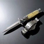 Sustalı Bıçak AKC Klasik Stiletto Beyaz Hemen Al