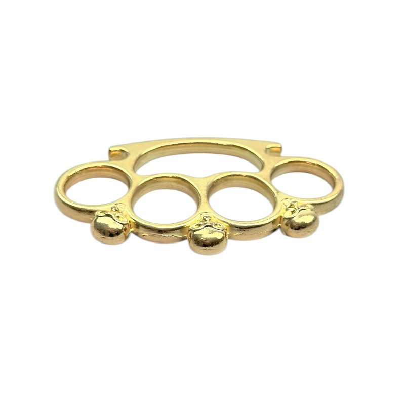 Gerçek Çelik Muşta Sarı Kurukafa Tasarım Taktik Aksesuar