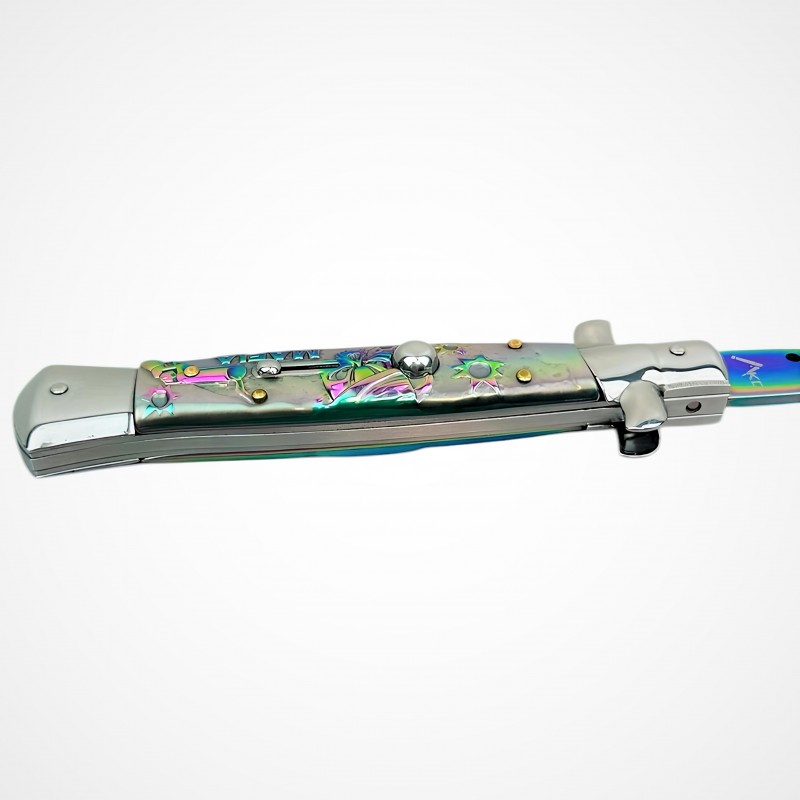 En İyi Otomatik Sustalı Bıçak Tavsiye AKC Mafia Rainbow