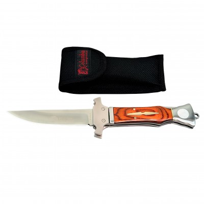 Columbia A-123-A Wolf Series Ahşap Kabzeli Katlanır Kamp Çakısı