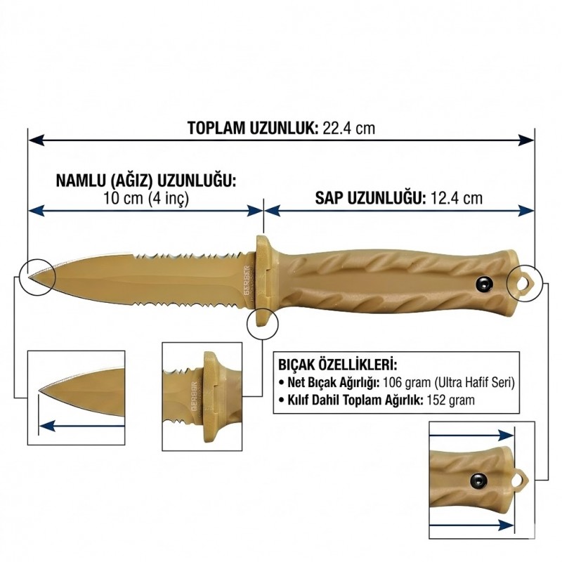 Gerber De Facto Taktik Bıçak Nerede Satılır Orjinal Ürün Garantisi