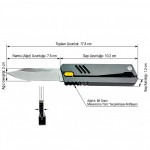 Tek Elle Açılan Taktik Bıçak Sibirya Company Gravity Siyah Seri