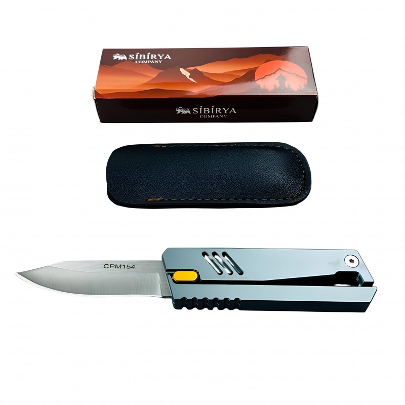 Sibirya Company Gravity Knife Uzay Grisi CPM 154 Toz Metalürji Çeliği kalitelial.com