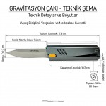 Tek Elle Açılan Mekanik Yerçekimi Bıçağı Sibirya Company Uzay Grisi