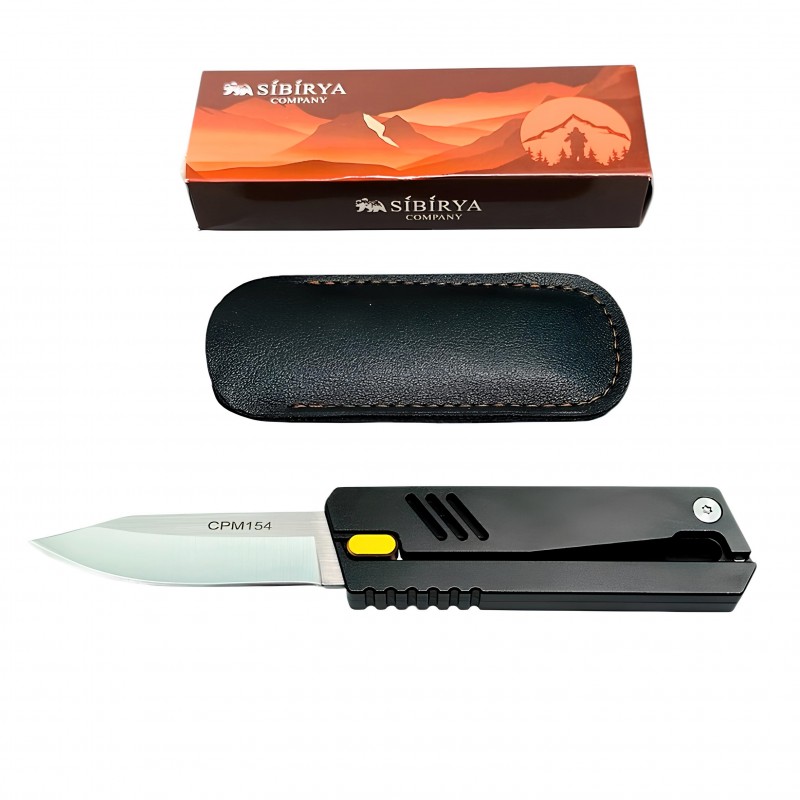 Sibirya Company Gravity Knife CPM 154 Çelik Taktik Yerçekimi Bıçağı Siyah kalitelial.com