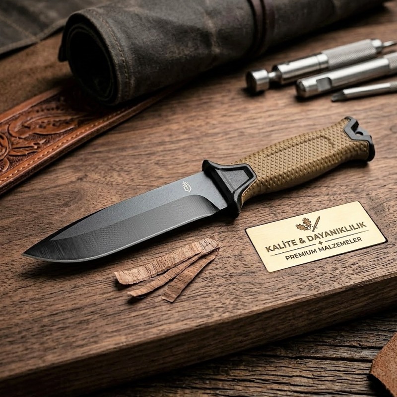 Taktik Çöl Rengi Gerber StrongArm Coyote Brown Sabit Bıçak