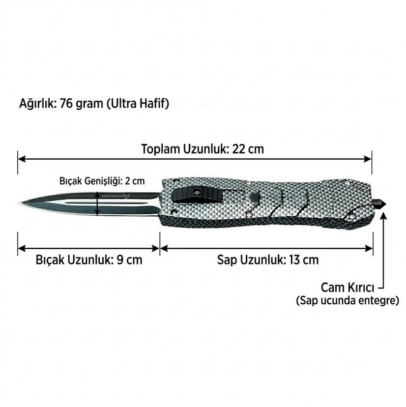 Benchmade Karbon Fiber OTF Bıçak Nerede Satılır Orjinal Ürün