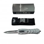 Benchmade Karbon Fiber Desenli Çift Ağızlı OTF Otomatik Taktik Bıçak Cam Kırıcılı kalitelial.com