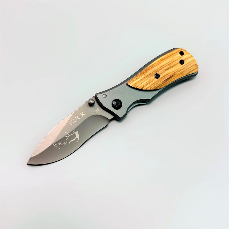Buck X35 Family Traditions Ahşap Kabzalı Katlanır Çakı kalitelial.com