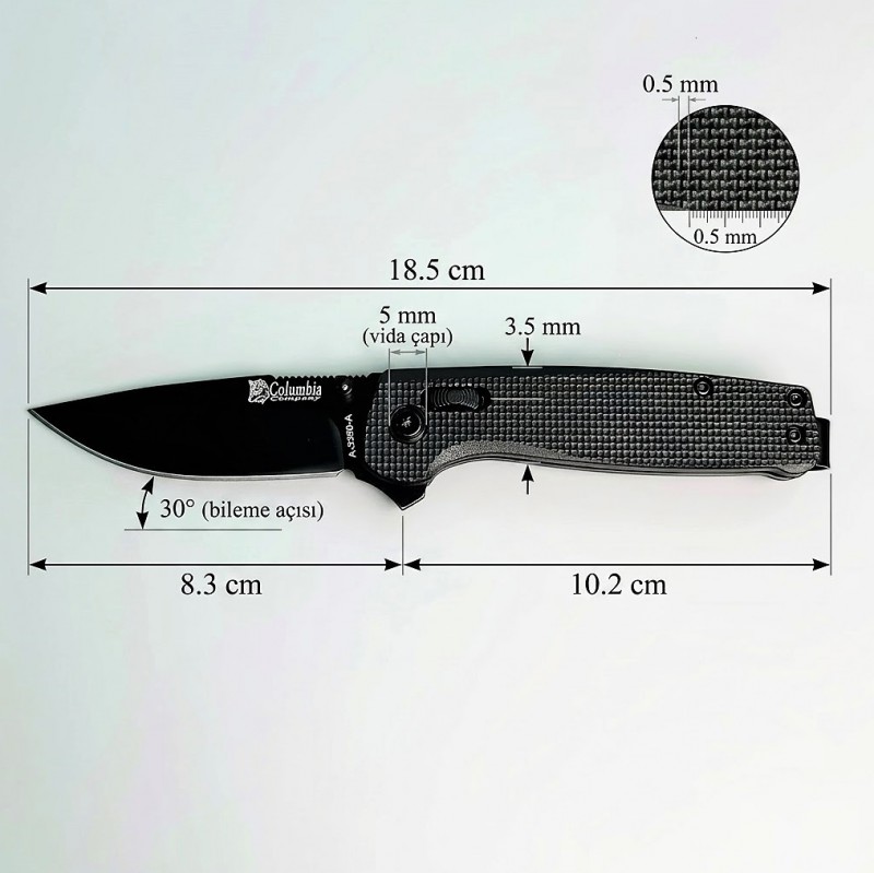 Columbia Company A-3350-A Siyah Çakı Nerede Satılır Orjinal Ürün