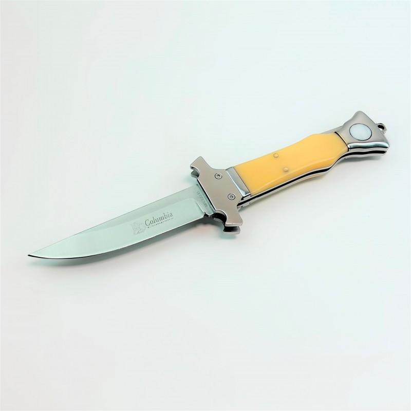 Columbia Company MA-123-D Kemik Kabzalı Otomatik Avcı Çakısı kalitelial.com