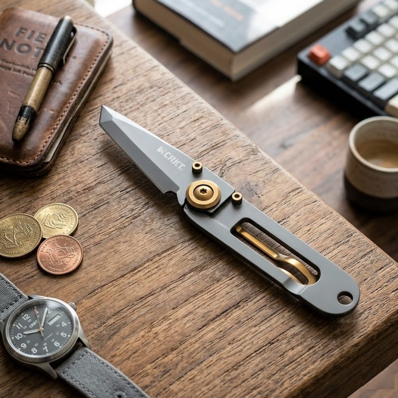 Kalitelial.com CRKT 5500 Gold Özel Seri Cep Bıçağı Hemen Sipariş
