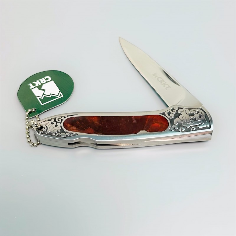 CRKT EDX CR-0128 Afire Red Ergonomik Kabze ve Güvenli Kilit