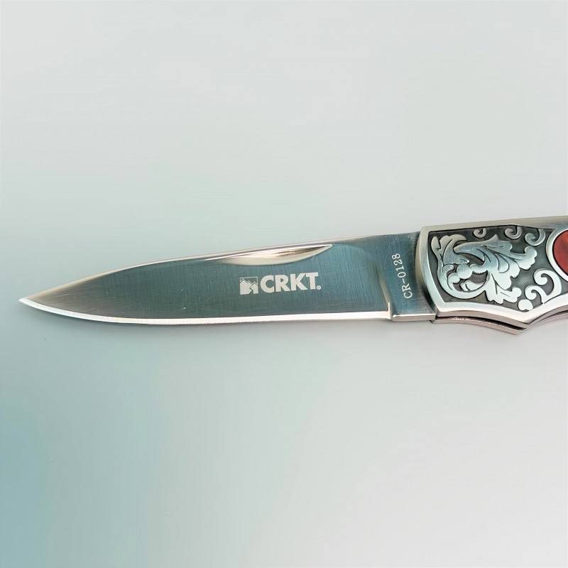 Ateş Kırmızısı Taktik Cep Çakısı CRKT EDX İmza Serisi Keskinlik