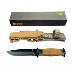 Gerber StrongArm Coyote Brown Sabit Namlulu Taktik Bıçak Full Tang kalitelial.com