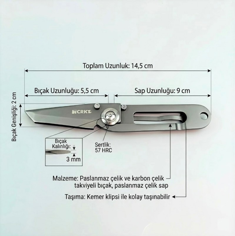 CRKT 5500 Polat Alemdar Çakısı Nerede Satılır Orijinal Ürün Garantisi