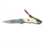 Sibirya Company S-2219 El Yapımı Damascus Şam Çeliği Avcı Çakısı kalitelial.com