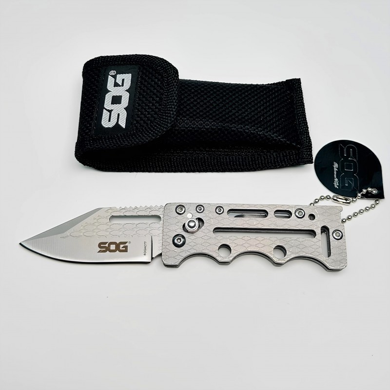 SOG AC77 İskelet Gövde Katlanır Çakı Minimalist EDC Bıçak kalitelial.com