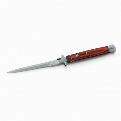 Akc Sustalı 33 cm Stiletto Orjinal İtalyan Ahşap Saplı Çakı