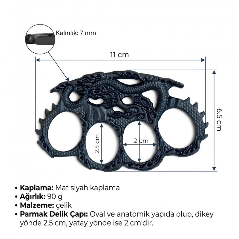 ejderha-figurlu-siyah-celik-musta-ozel-tasarim-koleksiyon-objesi-satın-al