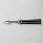 siyah-ozel-tasarim-balisong-trainer-hediyelik-egitim-kelebegi