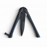 Siyah Tasarımlı Profesyonel Kelebek Bıçak (Balisong)
