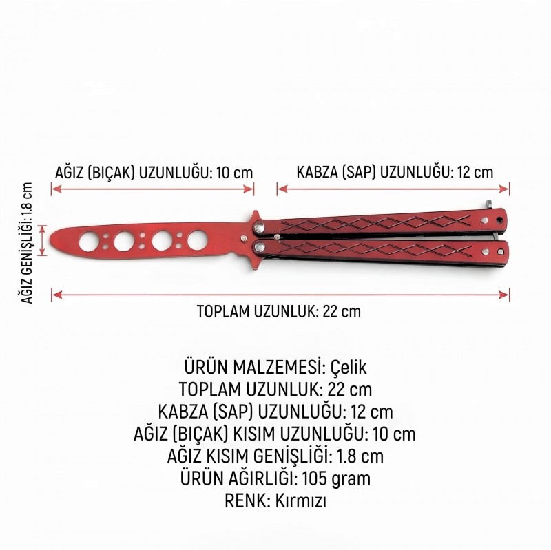 profesyonel-elmas-desenli-kirmizi-antrenman-kelebek-balisong-satin-al