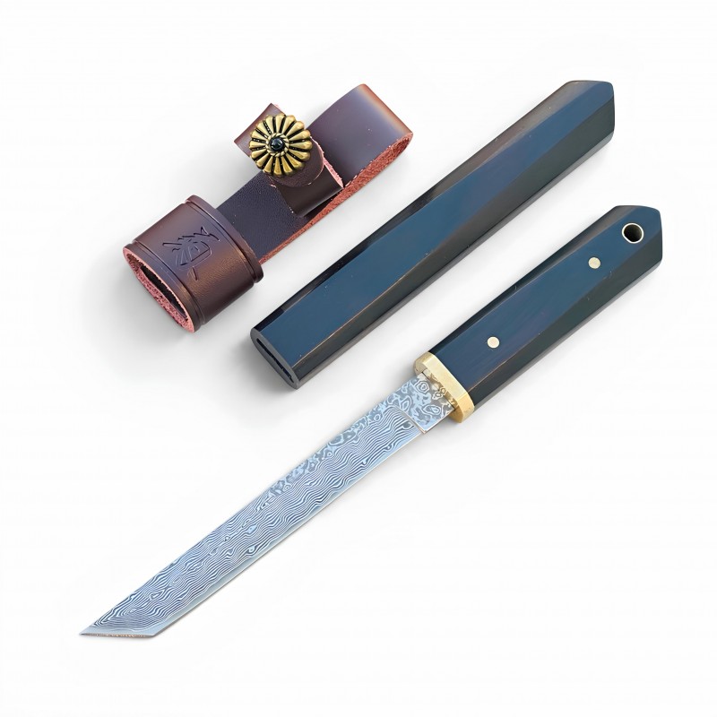 el-yapimi-sam-damascus-celik-abanoz-sapli-japon-tanto-mini-bicak-deri-kilifli-hediye-seti-kalitelial