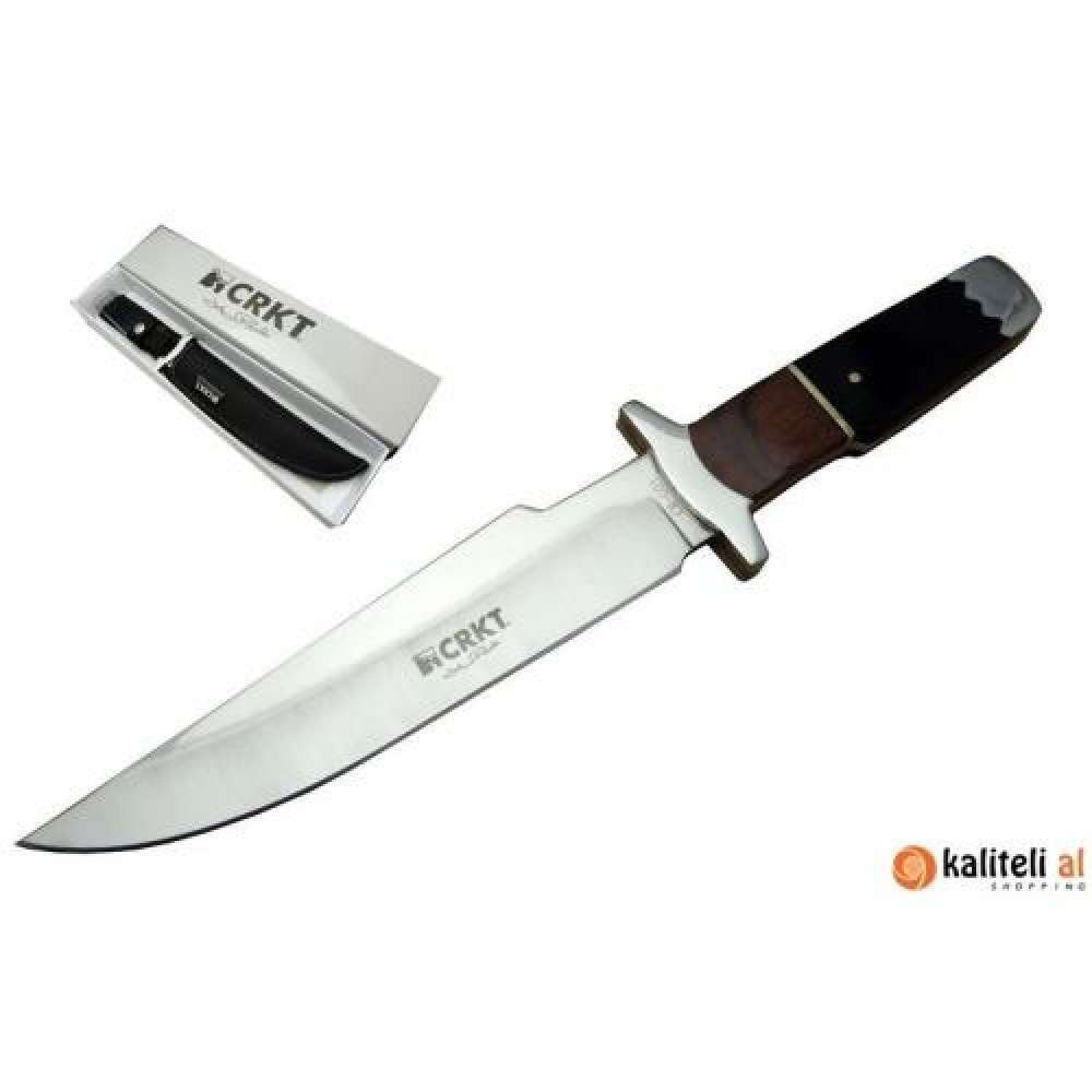 Crkt Ahşap Kabzalı Düz Avcı Bıçağı -  Özel Bıçaklar Kategorisi