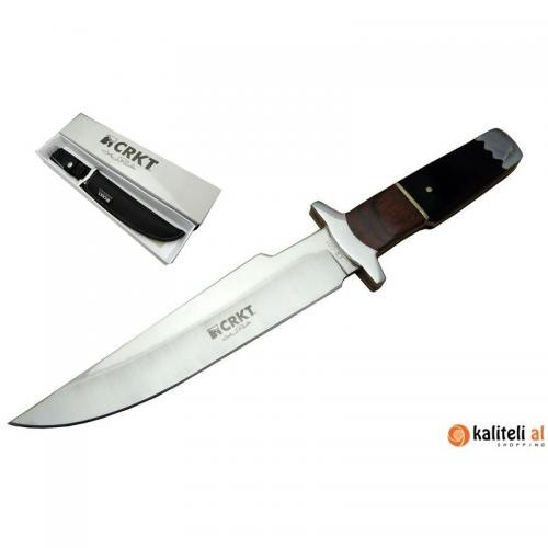 Crkt Ahşap Kabzalı Düz Avcı Bıçağı