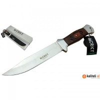 Crkt İşlemeli Ahşap Kabzalı Avcı Bıçağı -  Özel Bıçaklar Kategorisi