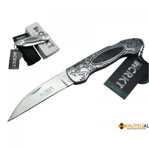 Crkt 124 Pirana İşlemeli Çakı