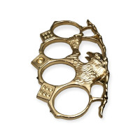 Gold Renkli Kartal Muşta -  Özel Tasarım Bıçaklar Kategorisi