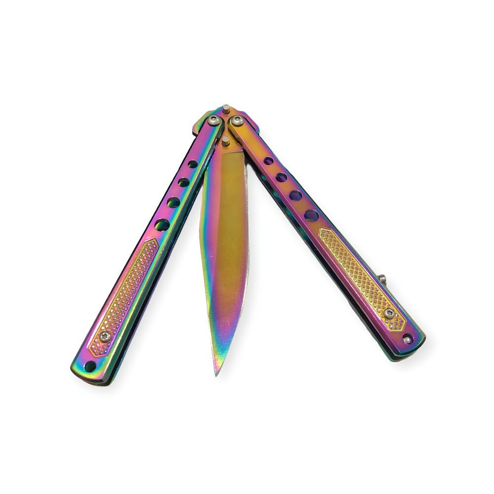 Gökkuşağı Kelebek Bıçak: Renkli ve Göz Alıcı Tasarım -  Avcılık Kategorisi