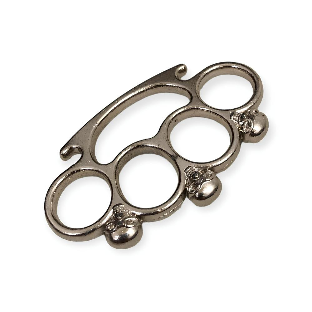 Gümüş Renk Kuru Kafa Muşta -  Özel Tasarım Bıçaklar Kategorisi