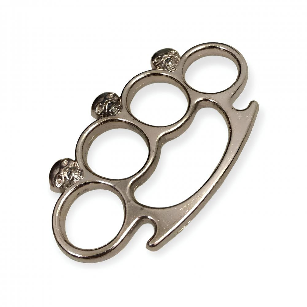 Gümüş Renk Kuru Kafa Muşta -  Özel Tasarım Bıçaklar Kategorisi