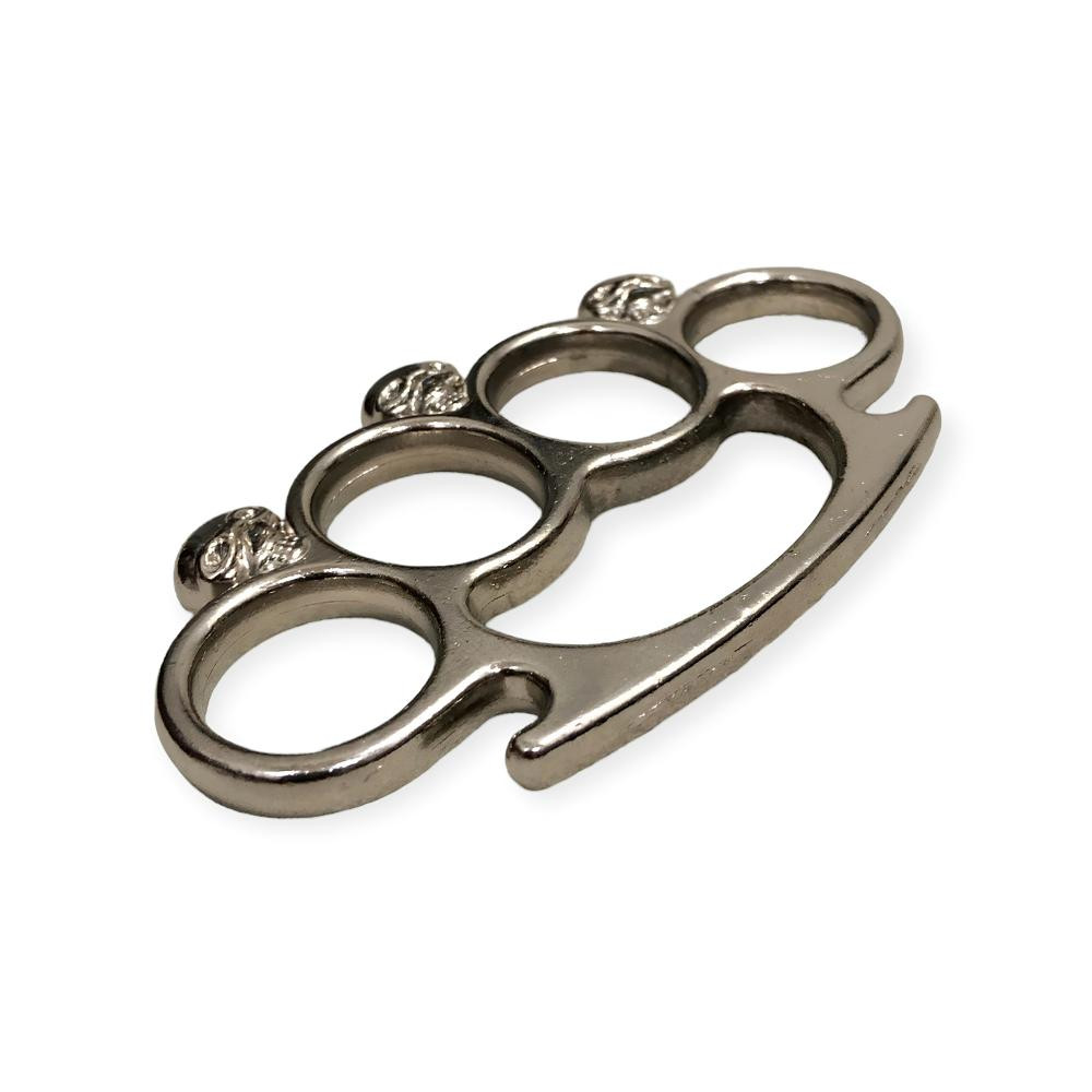 Gümüş Renk Kuru Kafa Muşta -  Özel Tasarım Bıçaklar Kategorisi