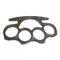 Tuğra Figürlü Çelik Muşta Gri -  Özel Tasarım Bıçaklar Kategorisi