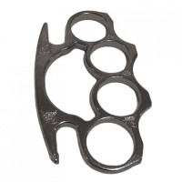 Tuğra Figürlü Çelik Muşta Gri -  Özel Tasarım Bıçaklar Kategorisi