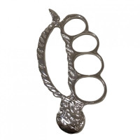 Çelik İskelet Muşta Gümüş -  Özel Tasarım Bıçaklar Kategorisi