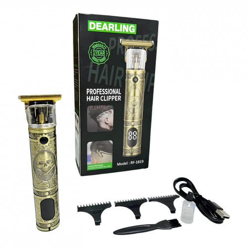 Dearling RF-1819 Dijital Göstergeli Kablolu ve Kablosuz Kullanım Şarjlı Tıraş Makinesi