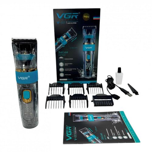 VGR V-695 Dijital Ekranlı Hızlı Şarj Edilebilir Tıraş Makinesi
