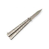 Gümüş Renk Kelebek Bıçak -  Özel Bıçaklar Kategorisi