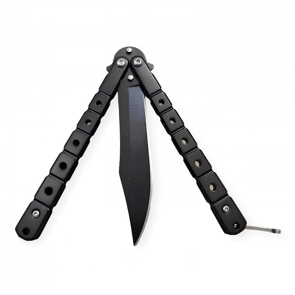 Siyah Renkli Çelik Kelebek Bıçak -  Özel Bıçaklar Kategorisi