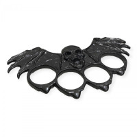 Kuru Kafa ve Kanat İşlemeli Siyah Muşta -  Özel Tasarım Bıçaklar Kategorisi