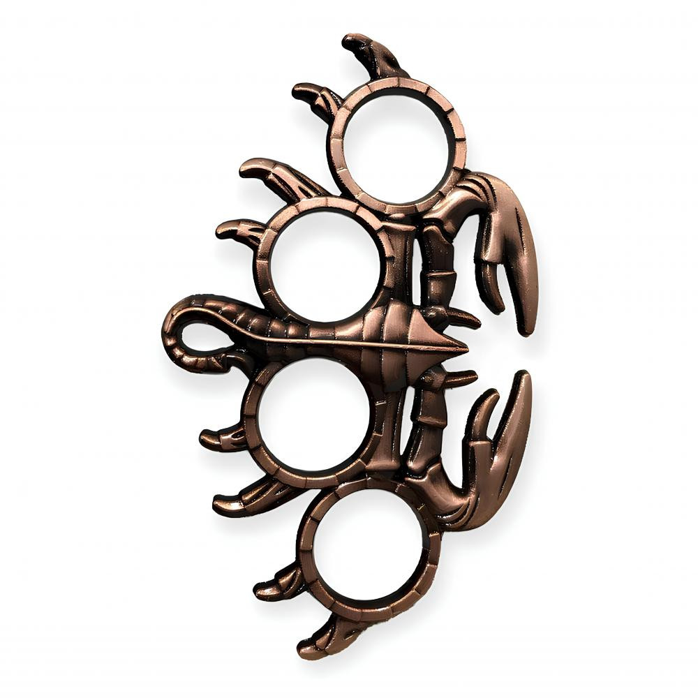 Akrep Desenli Bakır Renk Muşta -  Özel Tasarım Bıçaklar Kategorisi