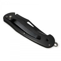 Paslanmaz çelikten üretilmiş kemer klipsli taktik bıçak.